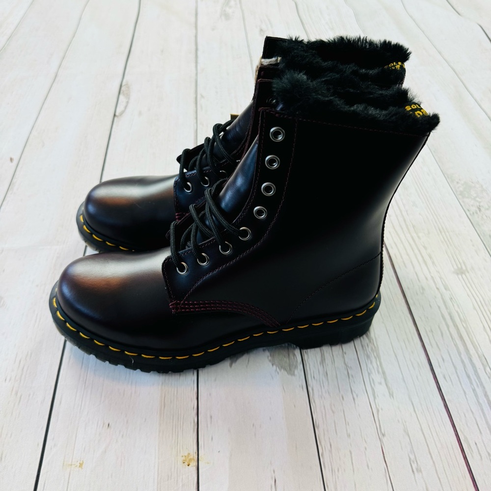 Dr Martens 1460 Serena Oxblood Blood Lace up Boots Size 9 - Picture 2 of 12